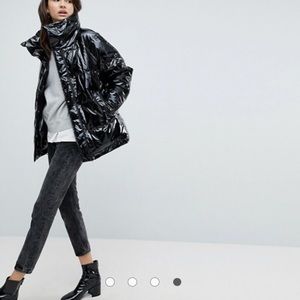 Vinyl Puffer Coat
